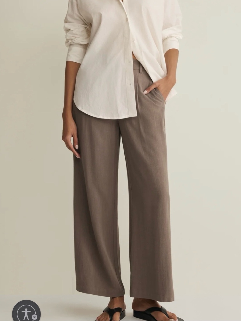 Z Supply Vista Linen Pant - size L